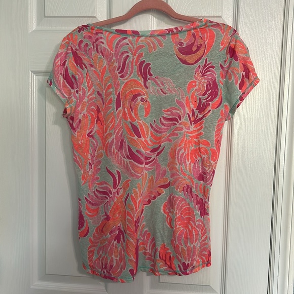Lilly Pulitzer Sarah Top in Love Birds - Picture 17 of 17